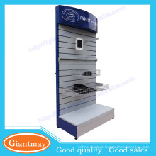 retail shop metal material slatwall panel display rack